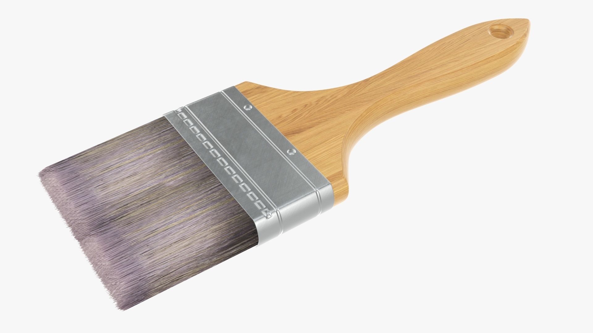 Painting brush regular 03 3D model_2