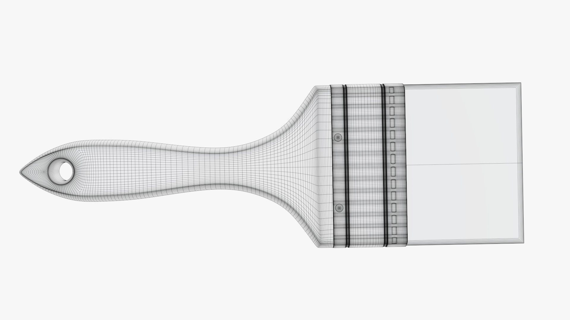 Painting brush regular 03 3D model_6