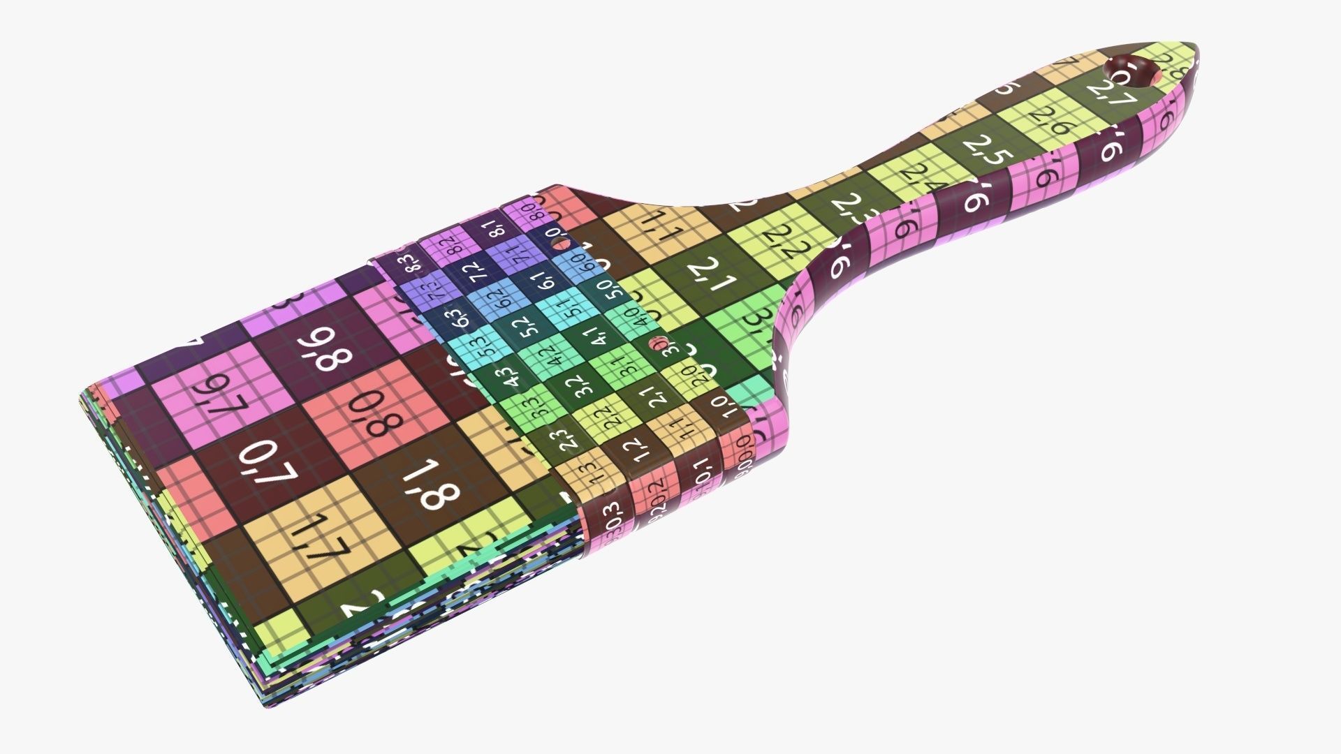 Painting brush regular 03 3D model_8