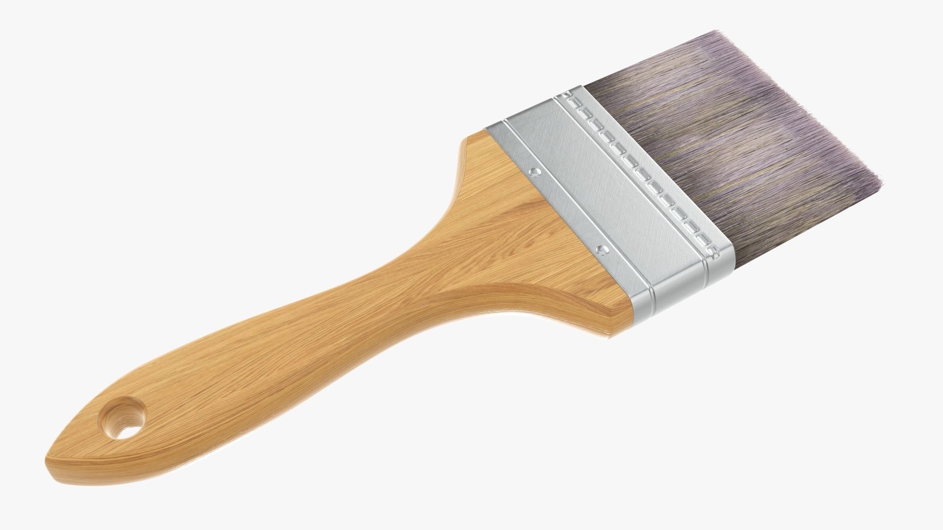 Painting brush regular 03 3D model_1