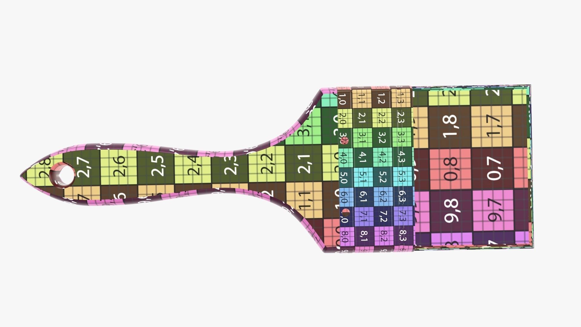 Painting brush regular 03 3D model_9