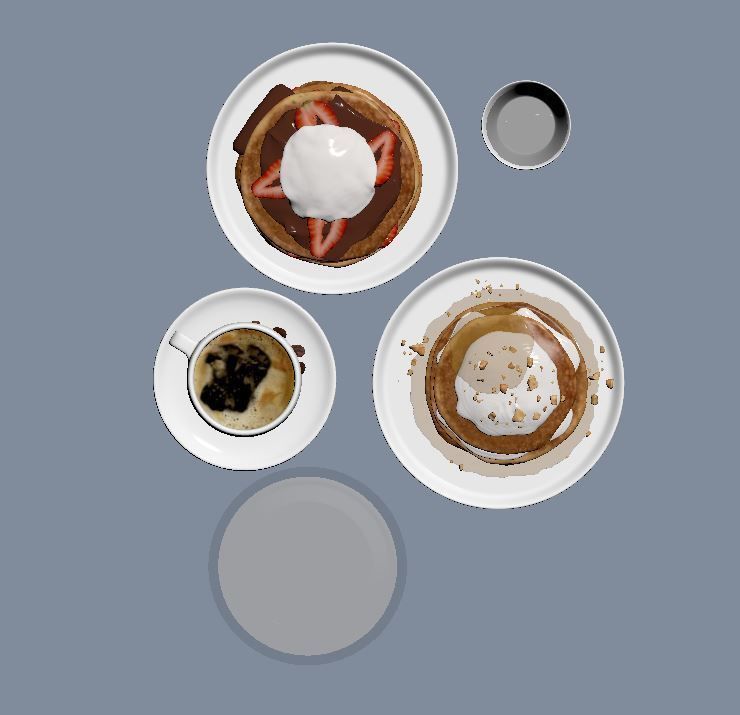 Breakfast Pancake Scene 3D model_14