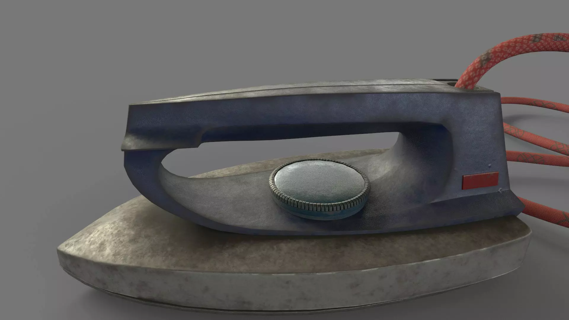 Clothes iron Low-poly 3D model_0