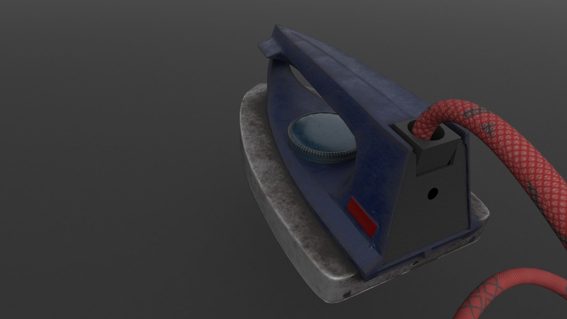 Clothes iron Low-poly 3D model_3