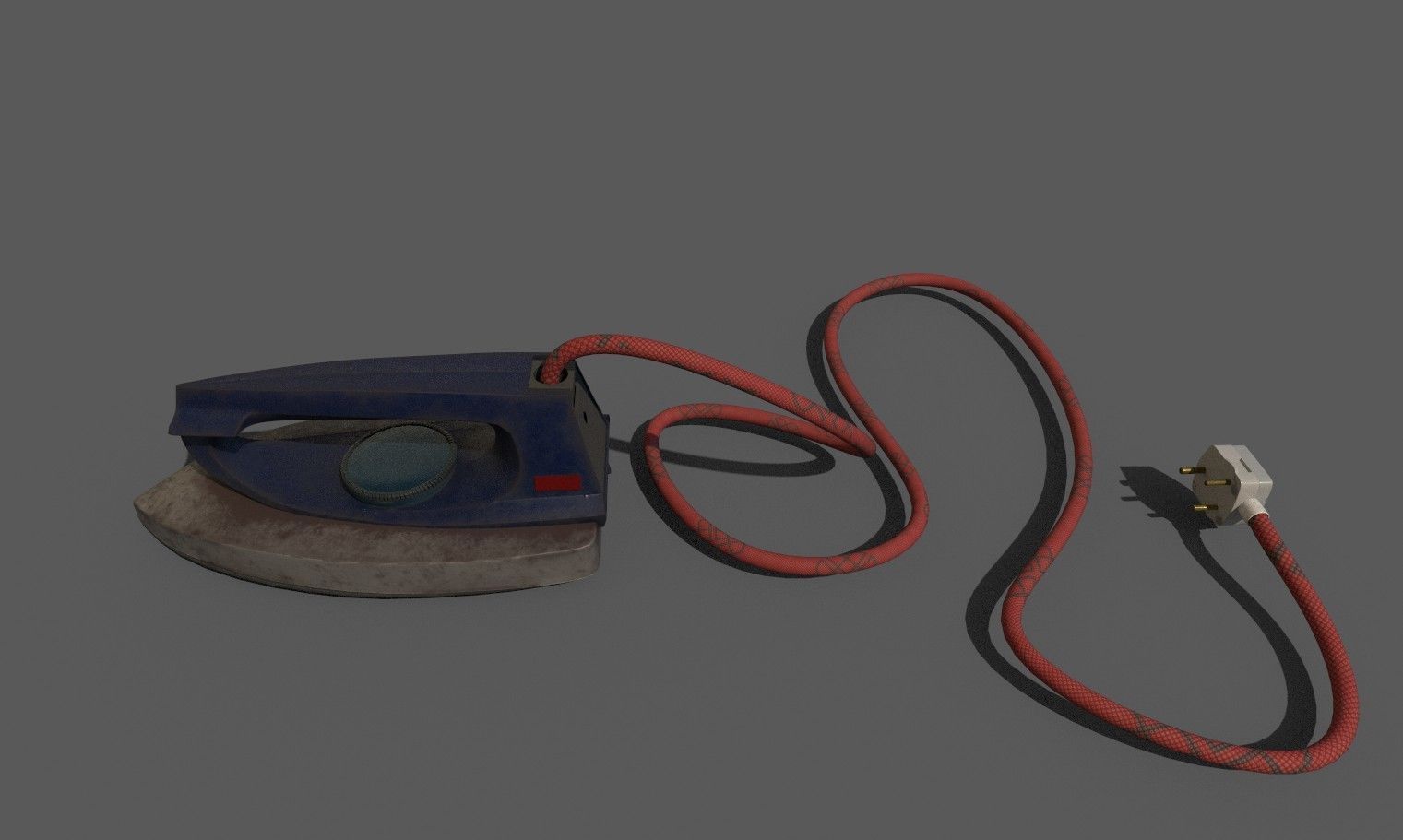 Clothes iron Low-poly 3D model_4