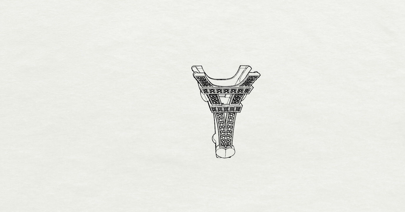 Rings sapphire pendant and ring 3D print model_28