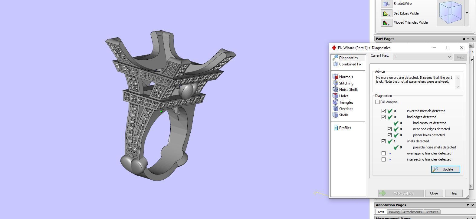 Rings sapphire pendant and ring 3D print model_12