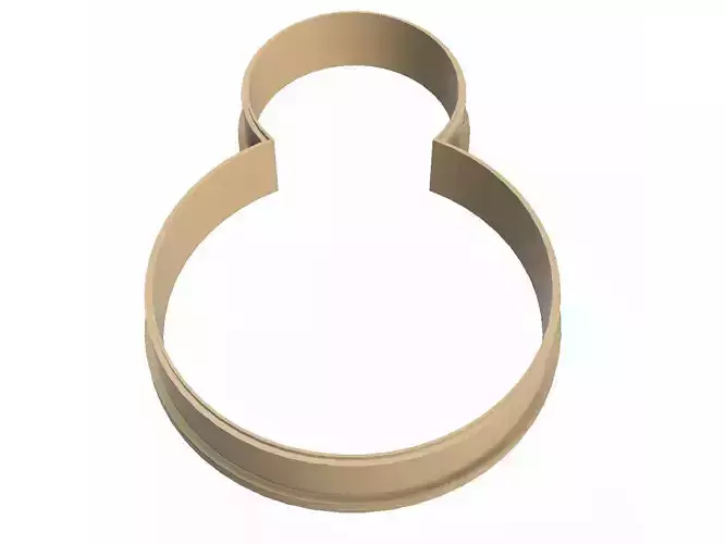 0196 Ball New year  cookie cutter 3D print model