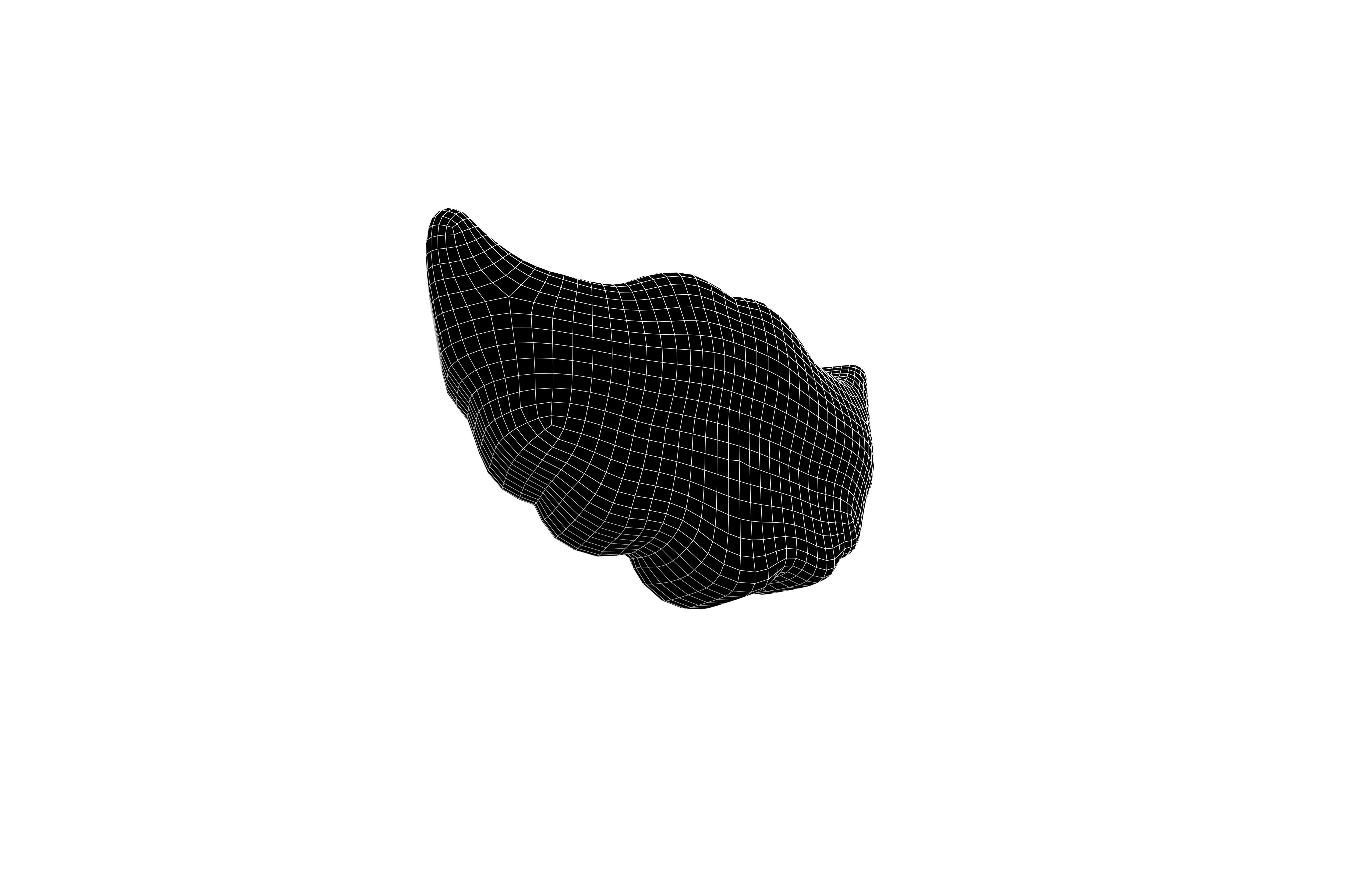 Christmas Beard v1 002 Low-poly 3D model_7