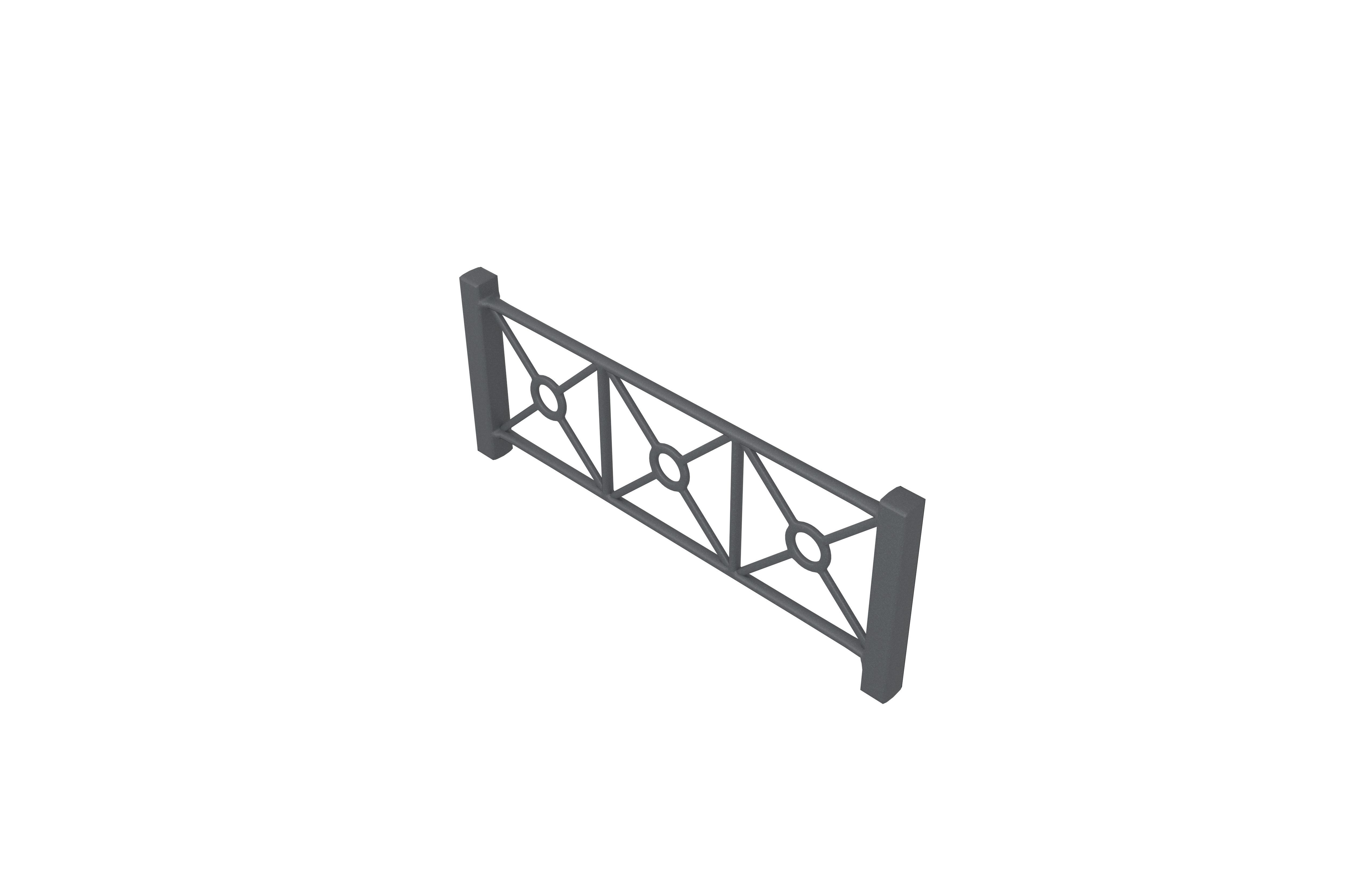 Fence v3 001 Low-poly 3D model_2
