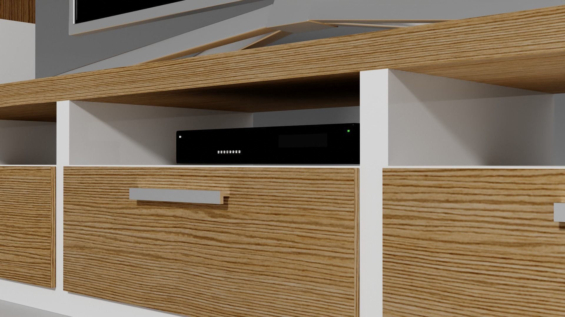 Elegant TV stand 3D model_2