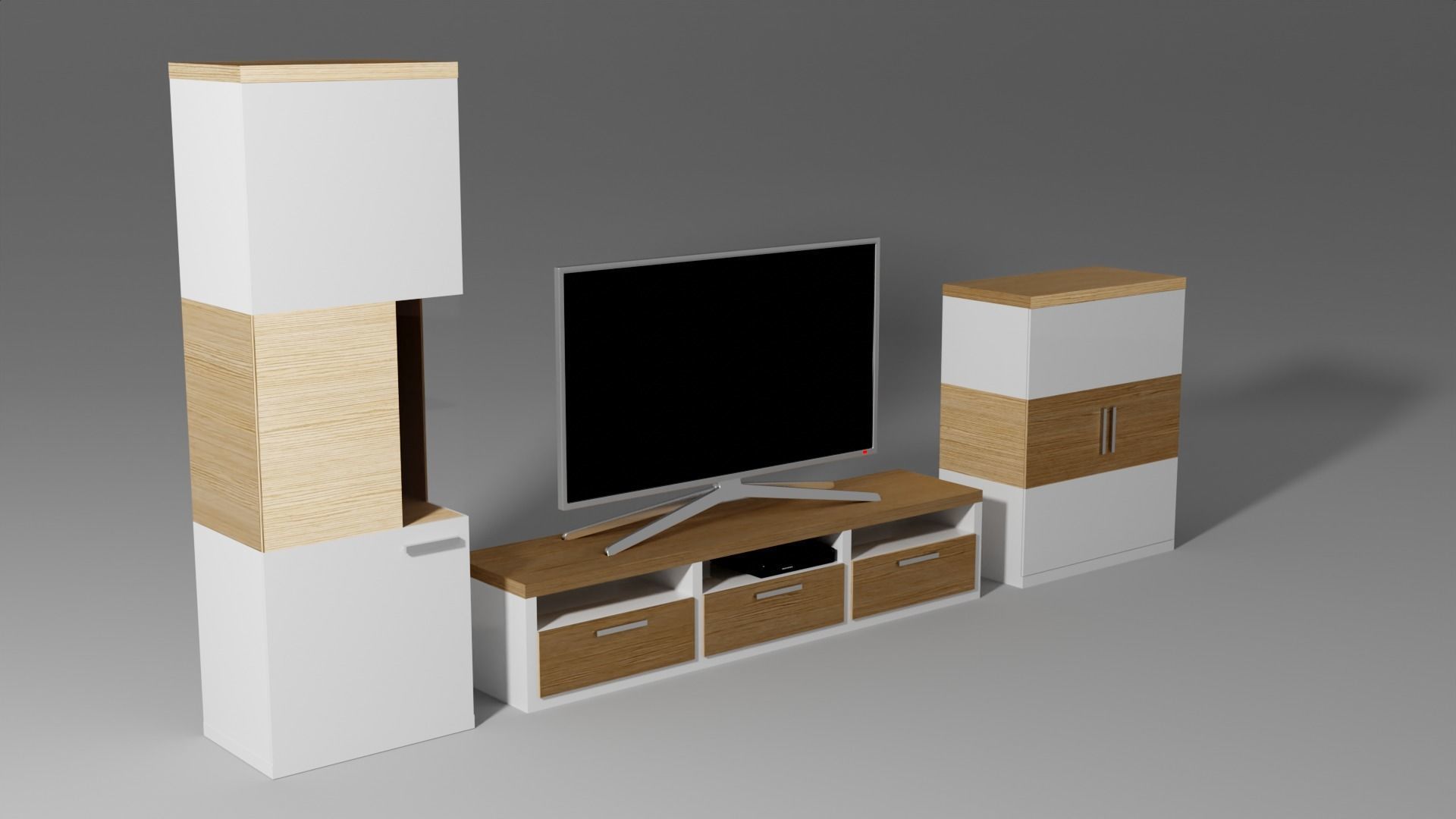 Elegant TV stand 3D model_1