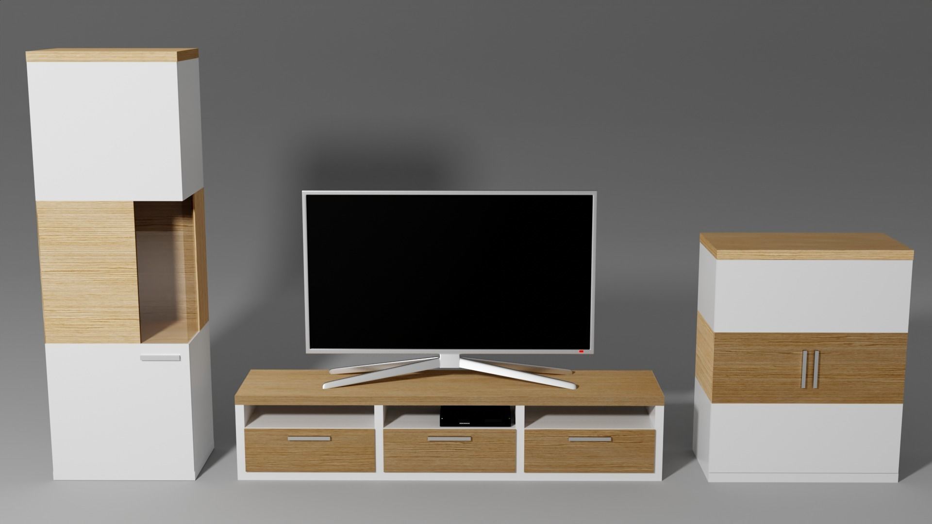 Elegant TV stand 3D model_4