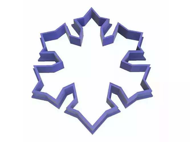 0197 Snowflake New year cookie cutter
