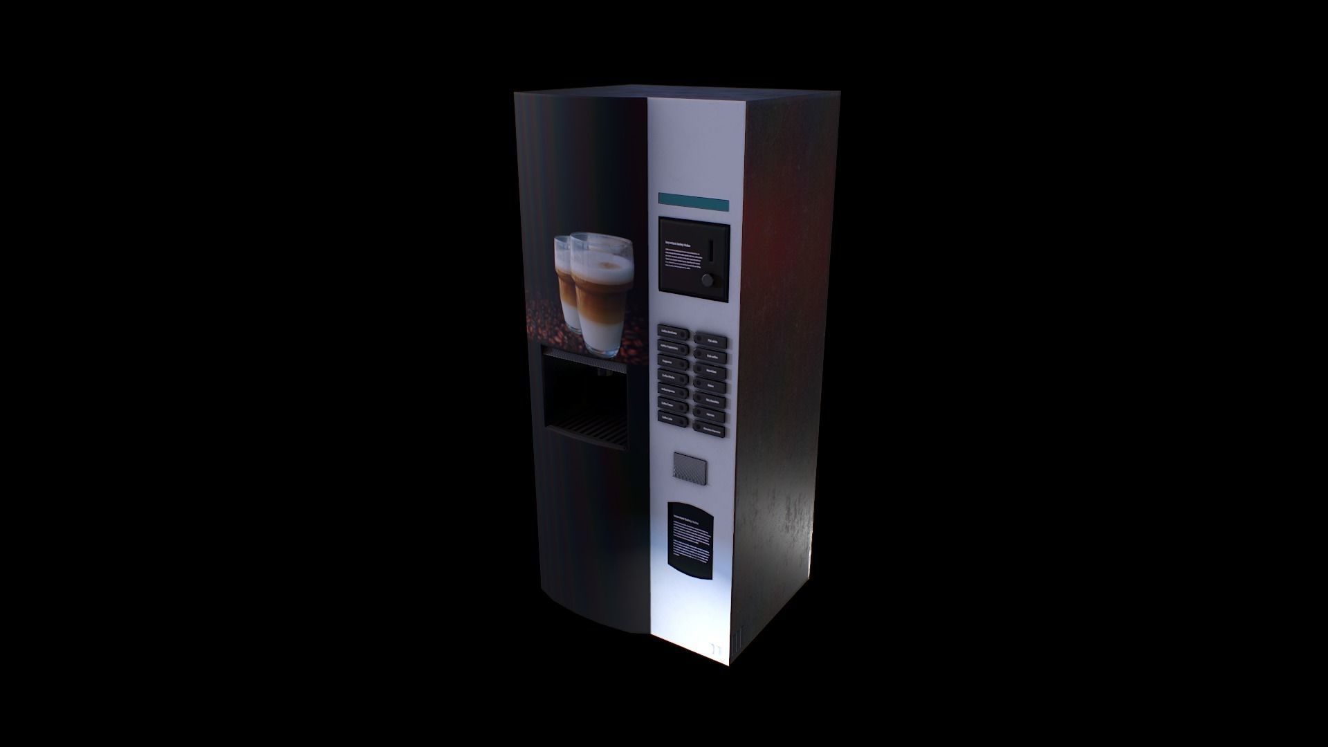 Coffee Vending Machine - Gest Low-poly 3D model_5