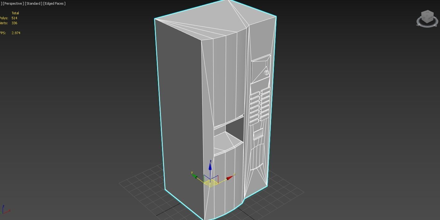 Coffee Vending Machine - Gest Low-poly 3D model_4