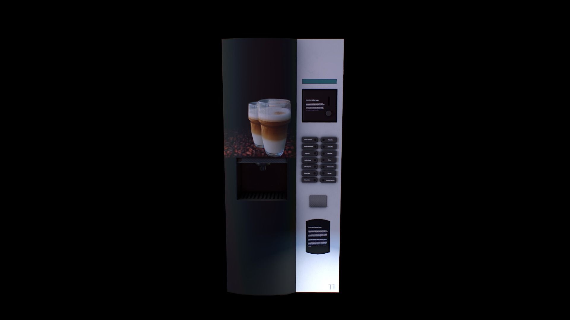 Coffee Vending Machine - Gest Low-poly 3D model_2