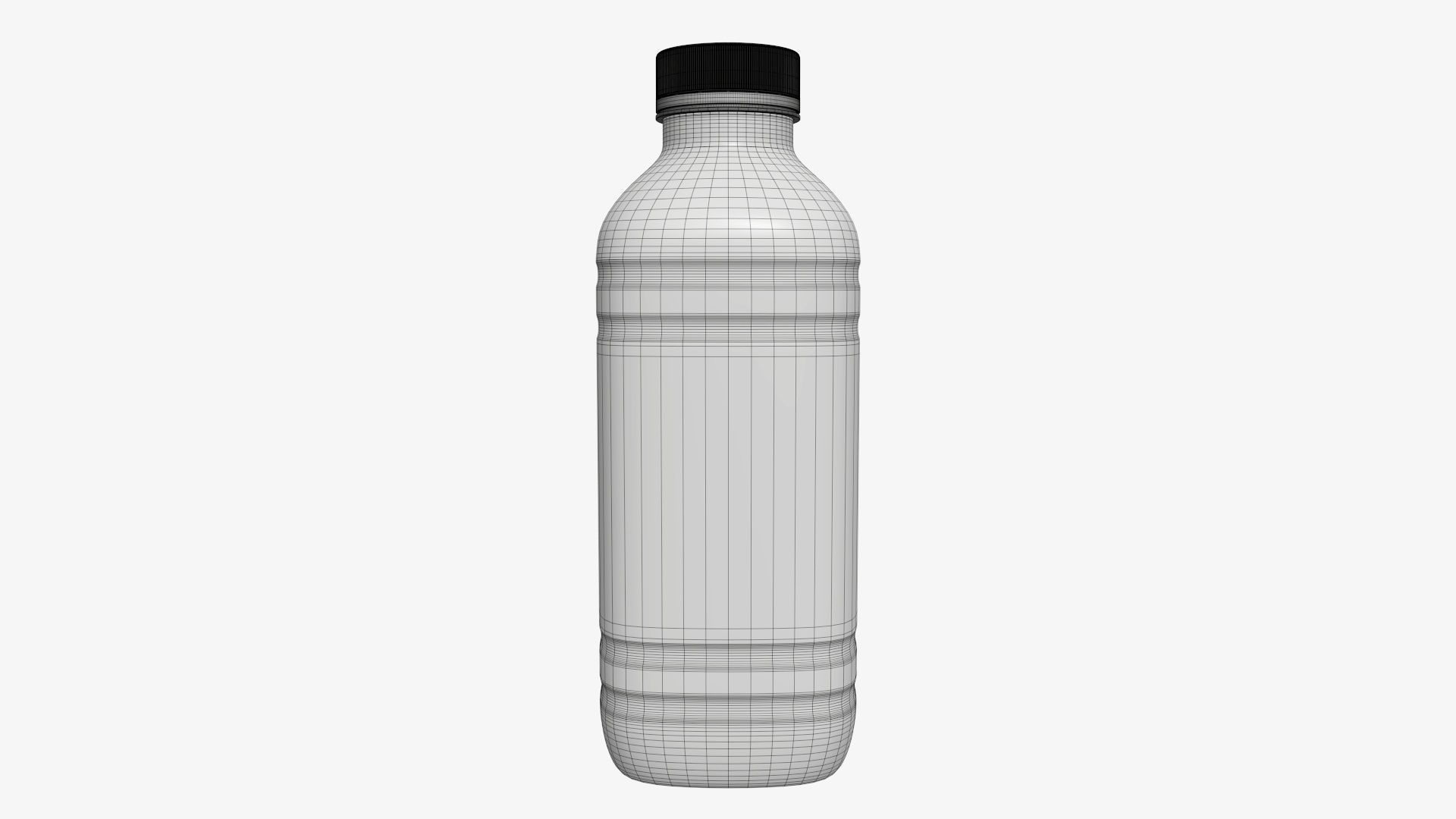 Bottle with smoothie drink  3D model_5