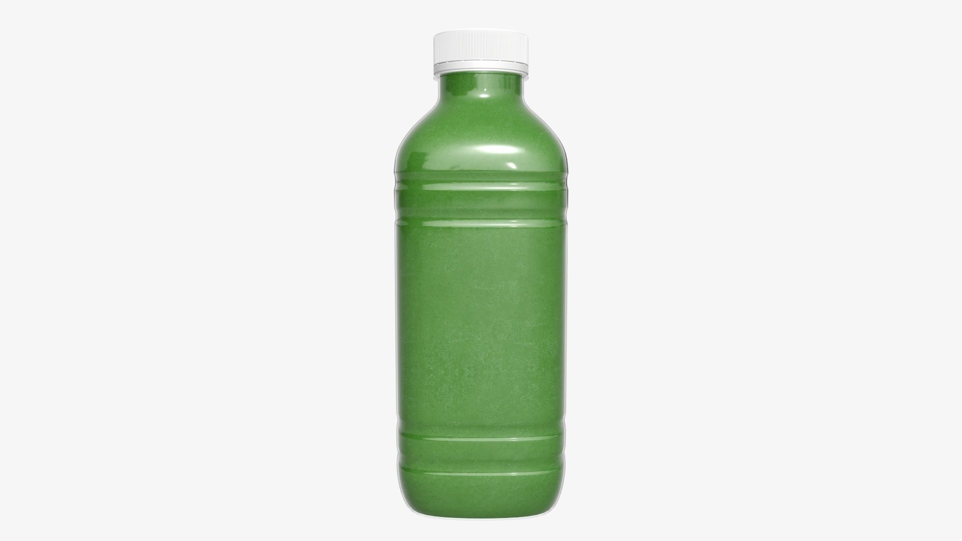 Bottle with smoothie drink  3D model_1