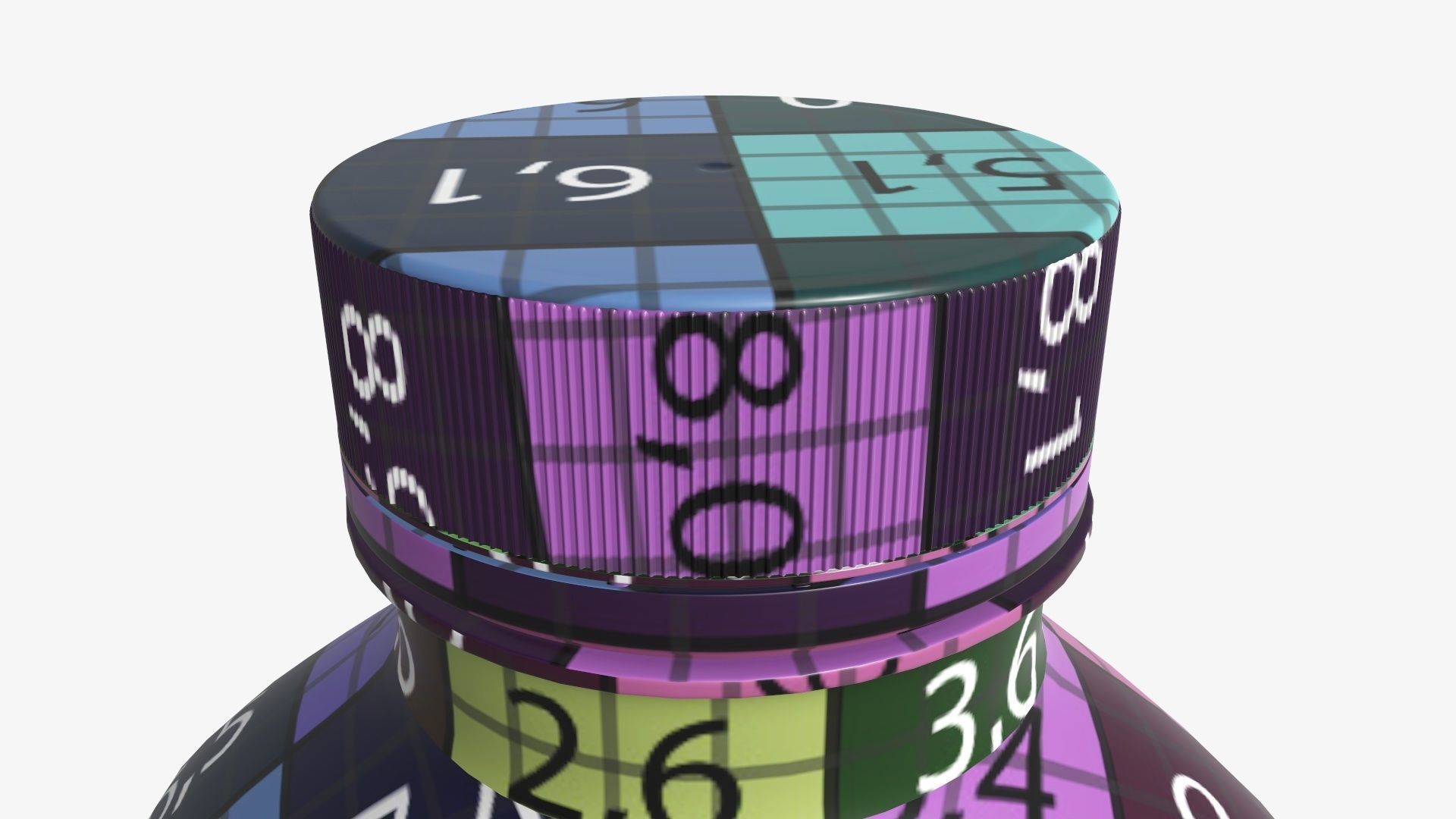 Bottle with smoothie drink  3D model_11