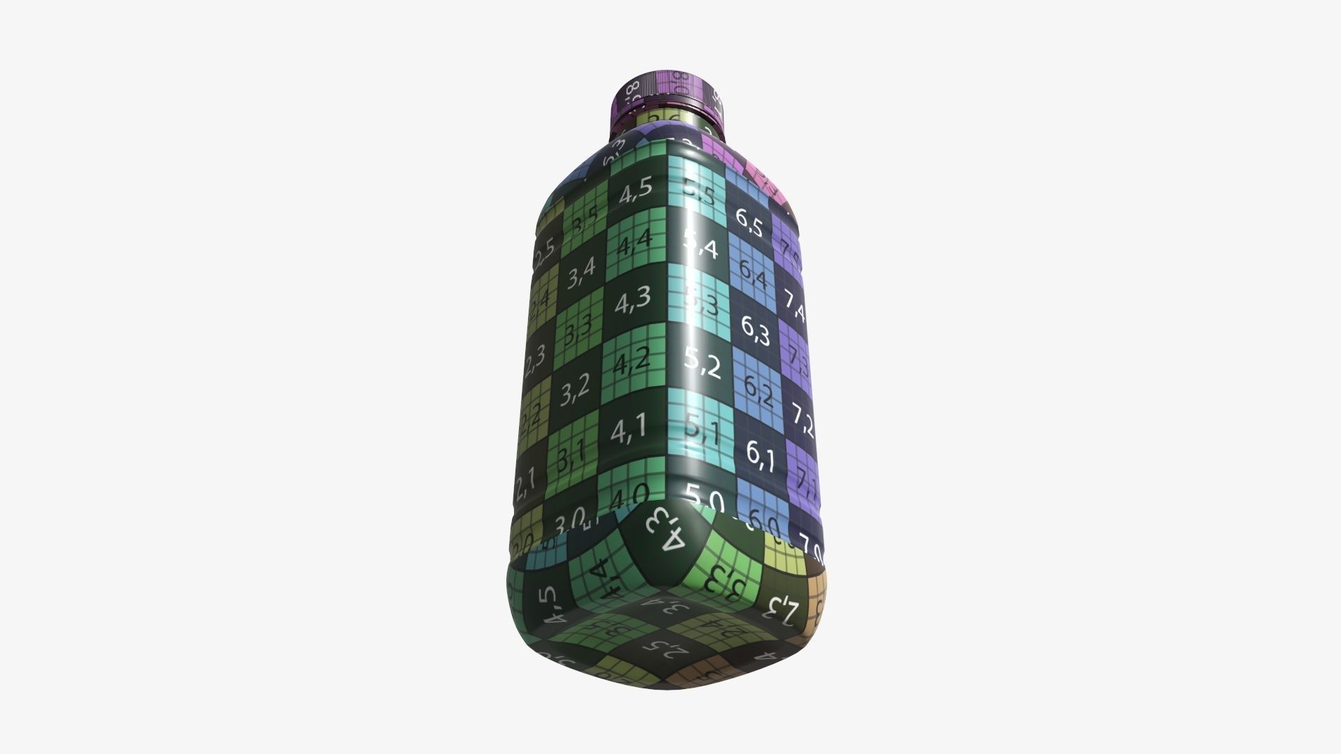 Bottle with smoothie drink  3D model_10