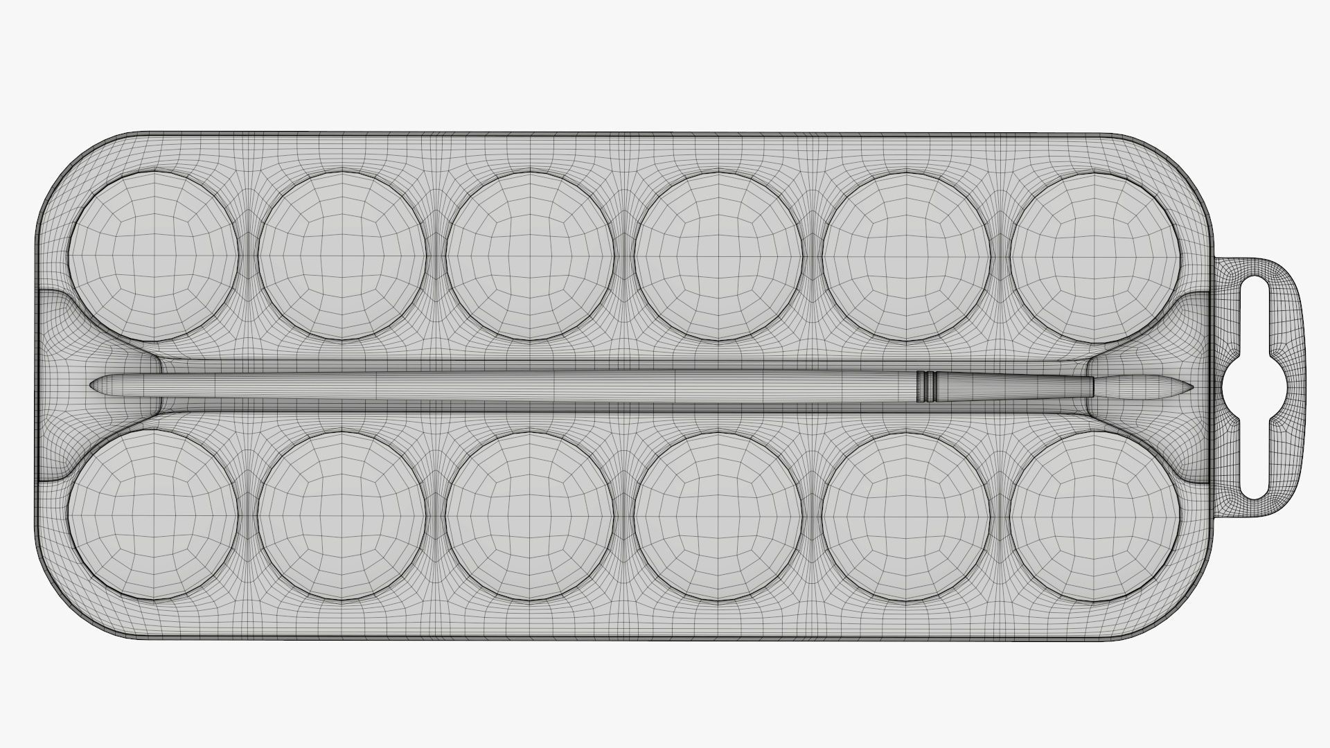 Paint watercolor set 02 3D model_10