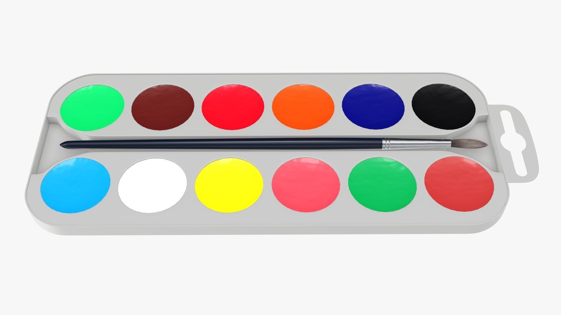 Paint watercolor set 02 3D model_1