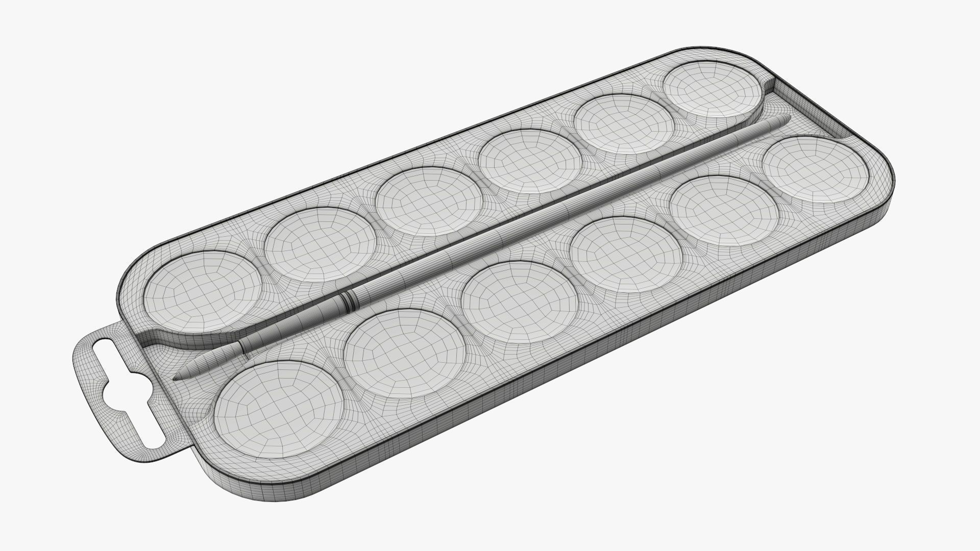 Paint watercolor set 02 3D model_7