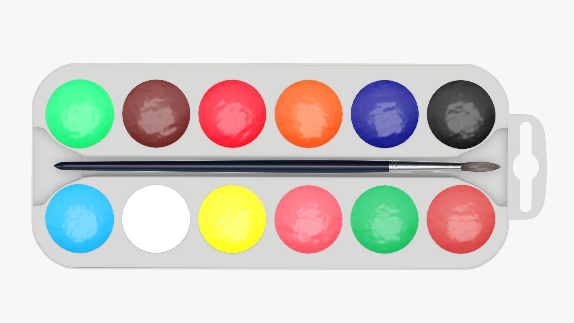 Paint watercolor set 02 3D model_5