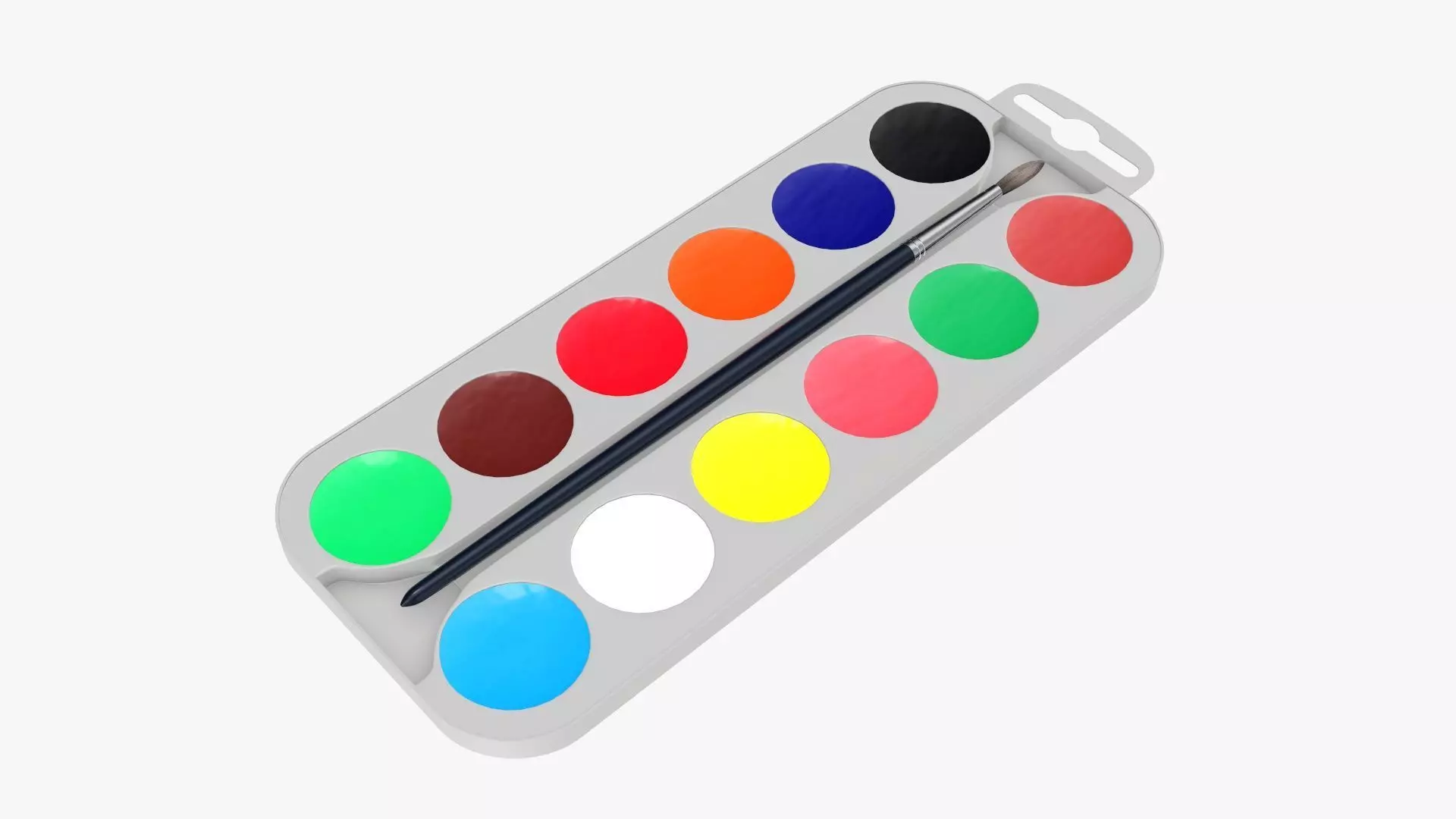 Paint watercolor set 02 3D model_0