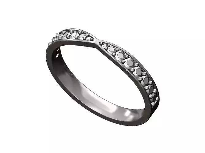 Tapered Diamond wedding band