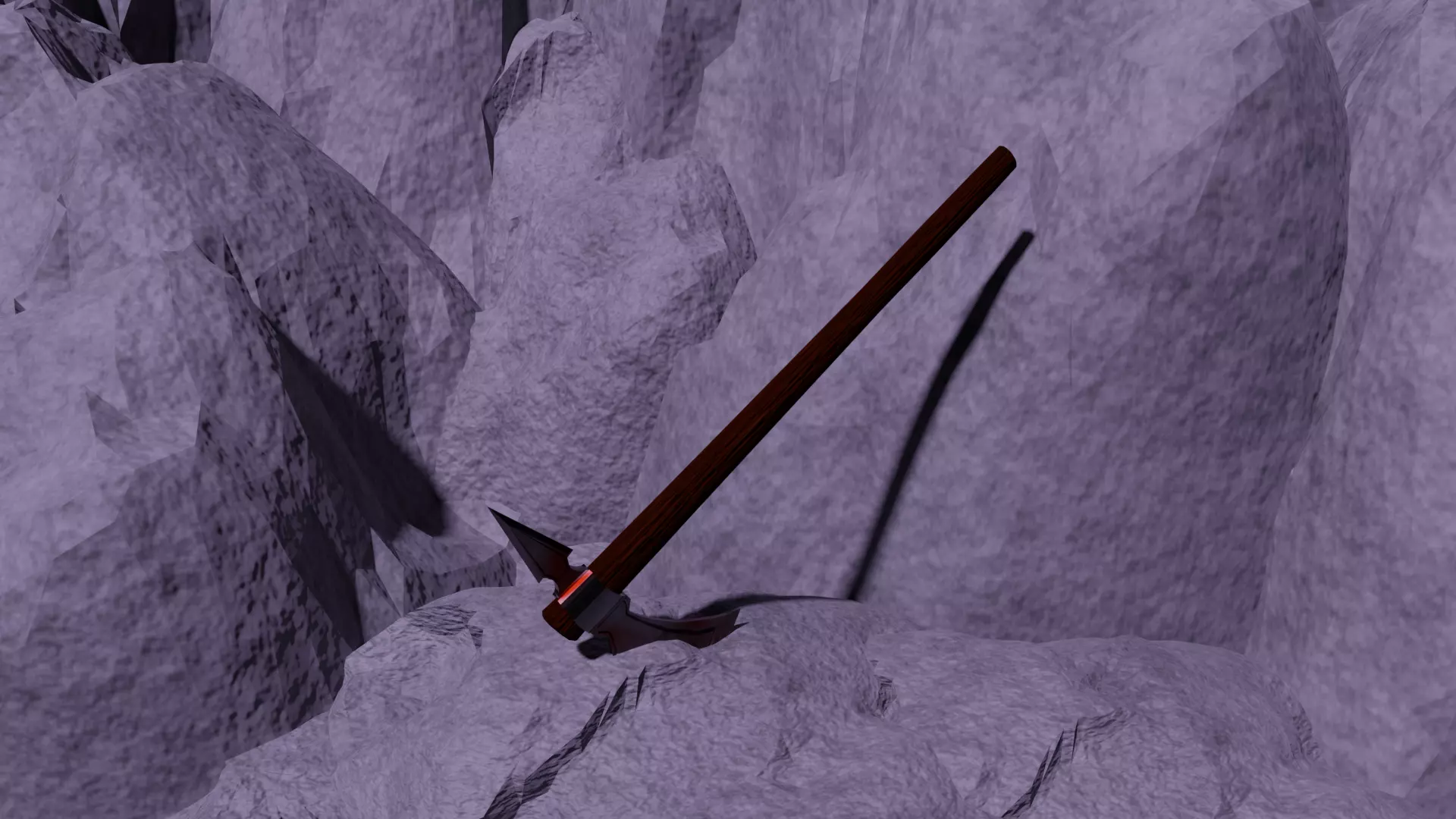 Medieval Axe Free low-poly 3D model_0