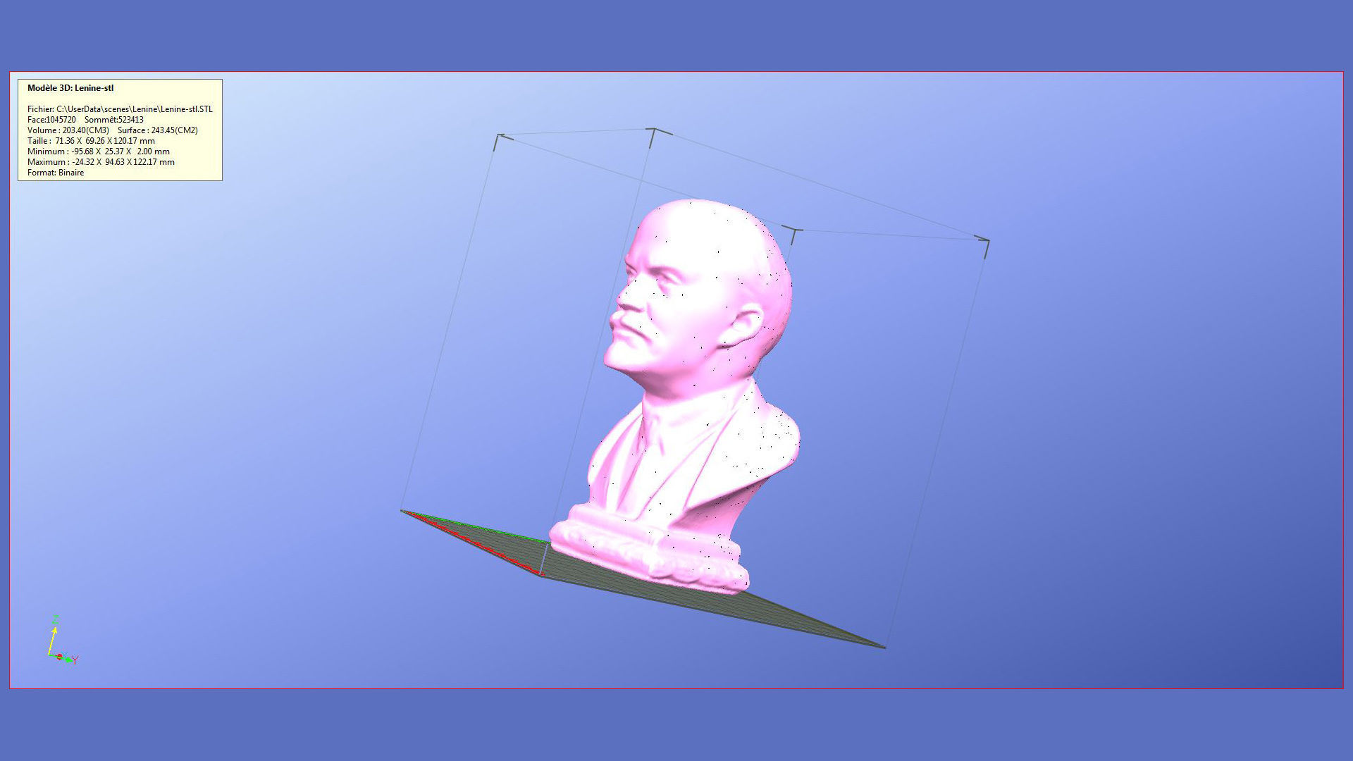 Vladimir Lenin Bust 3D model_8