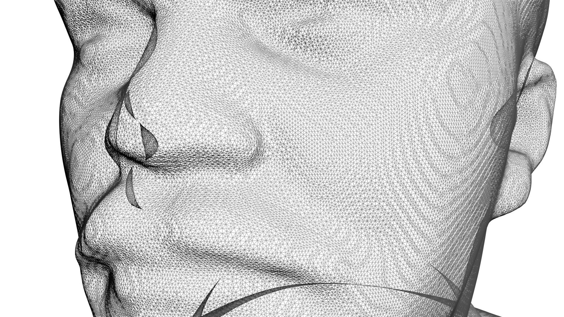 Vladimir Lenin Bust 3D model_7