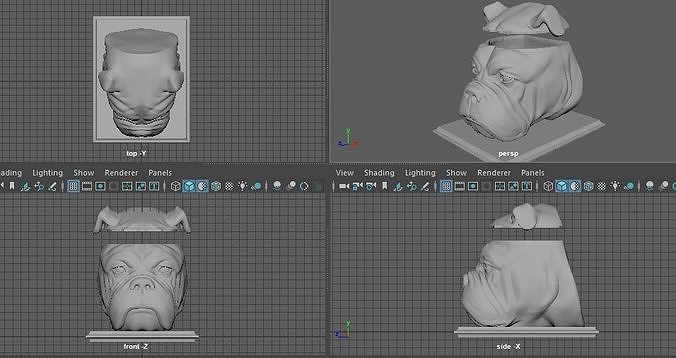 ENGLISH BULL DOG URN 3D print model