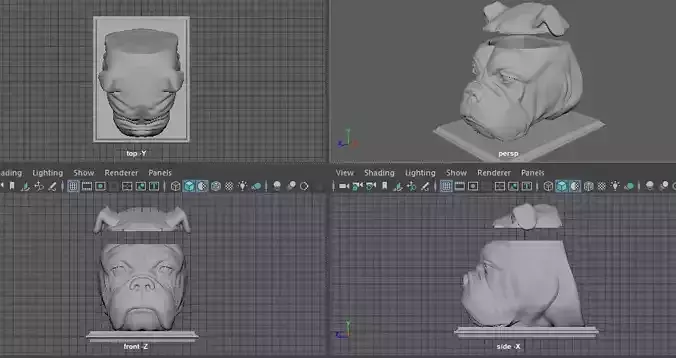 ENGLISH BULL DOG URN