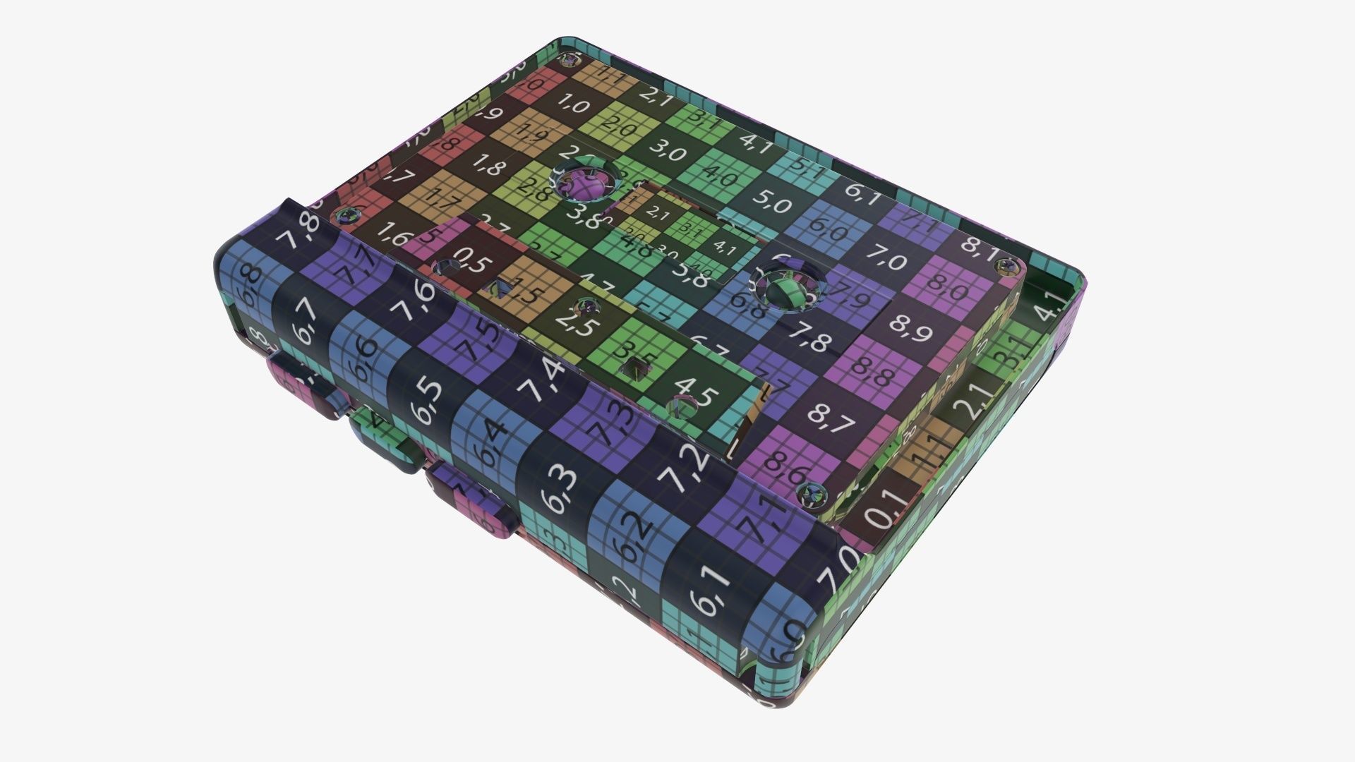 Audio cassette tape player 3D model_28