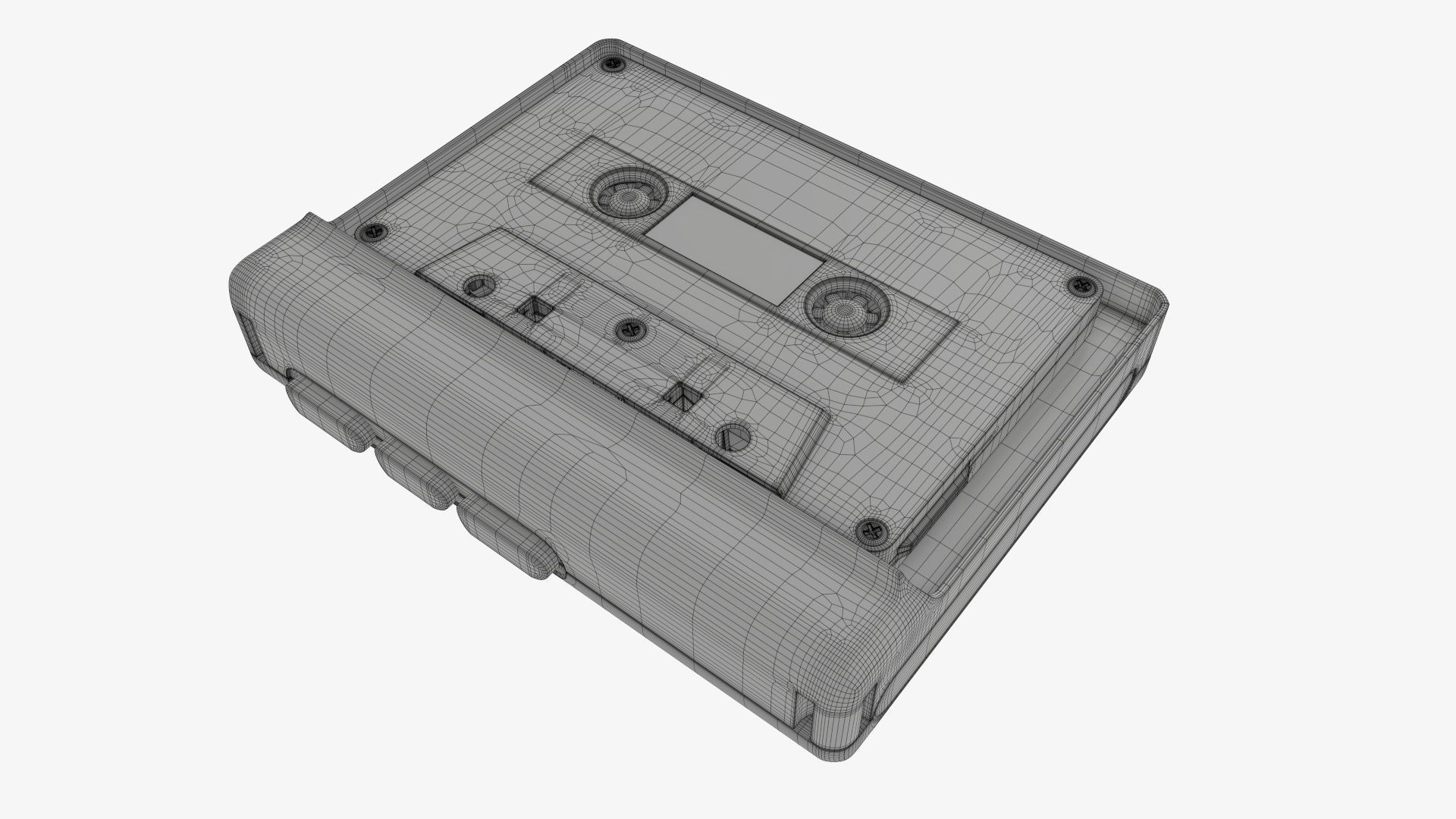 Audio cassette tape player 3D model_18