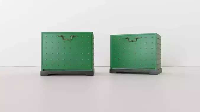 Pair of Studded Chests