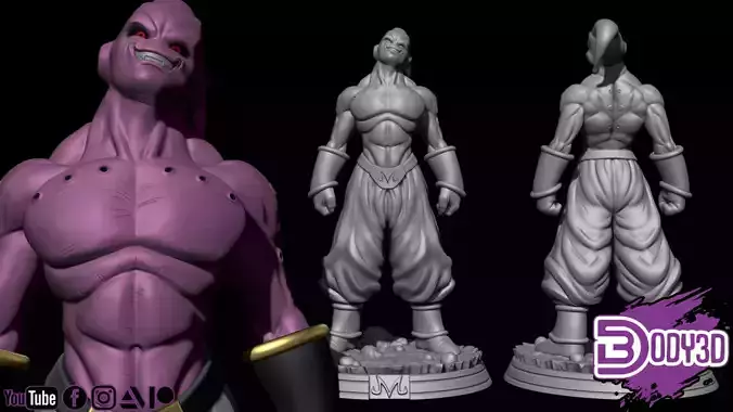 Super buu 1-6 Scale - Dragon Ball 3D print model