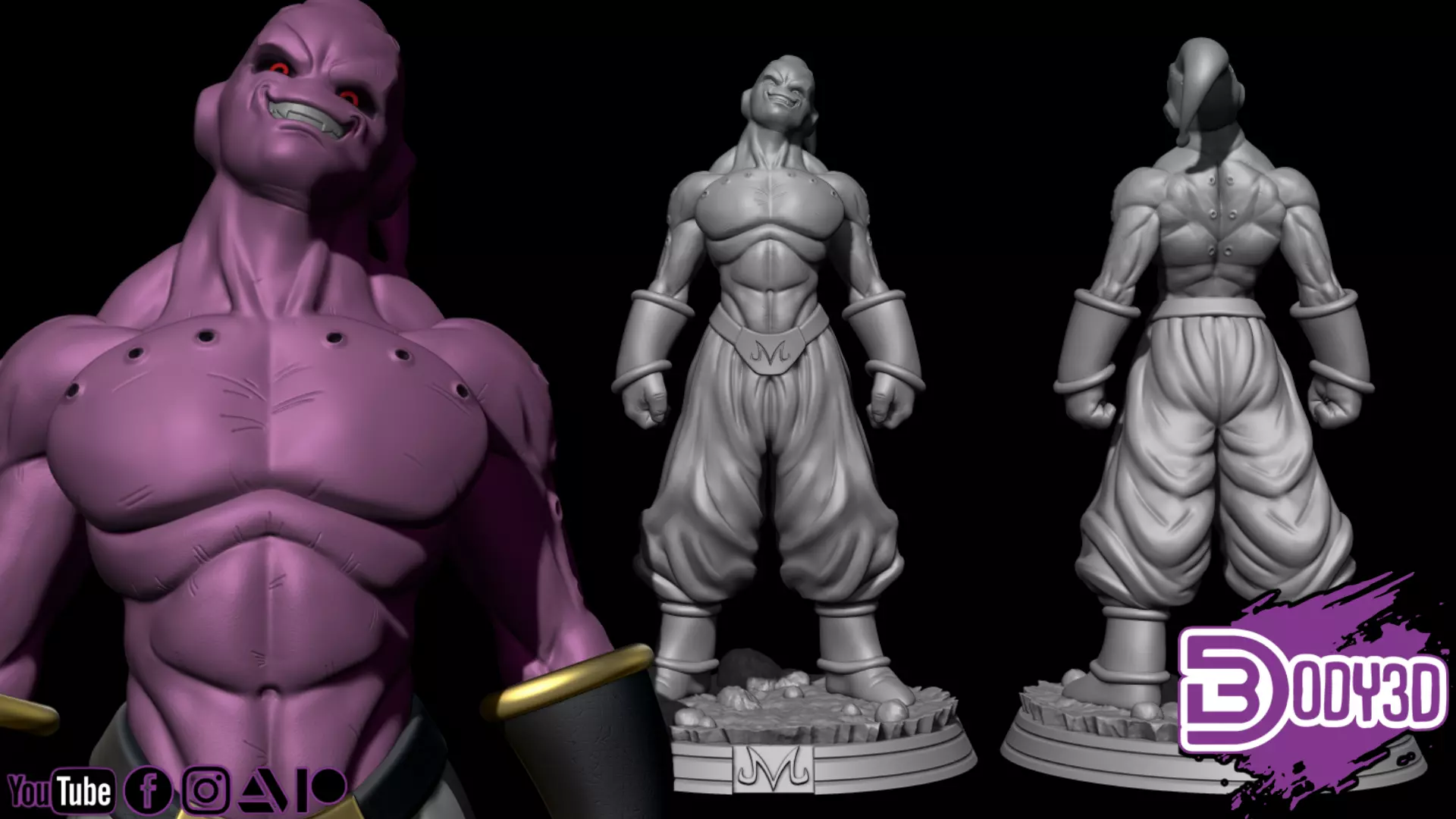 Super buu 1-6 Scale - Dragon Ball 3D print model_0