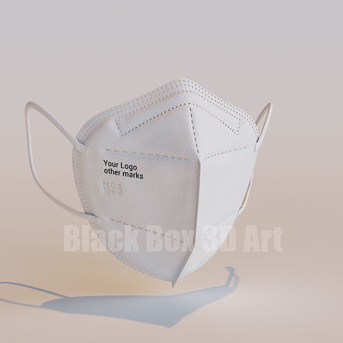 N95 Mask 3D model 3D model