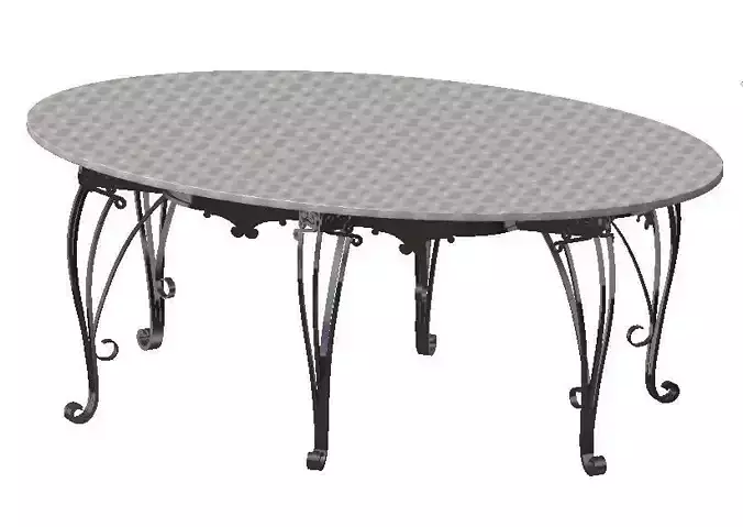 Egg shaped table 3D model