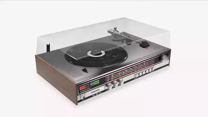 Vinyl turntable player 3D model