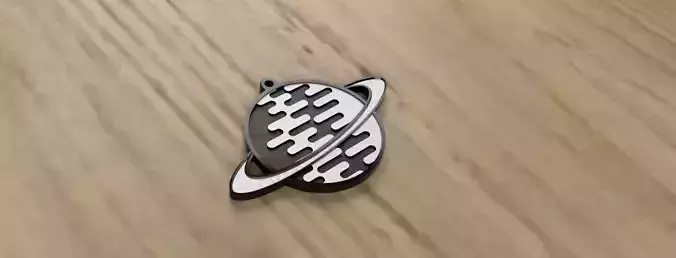 Saturn Keyring  Badge
