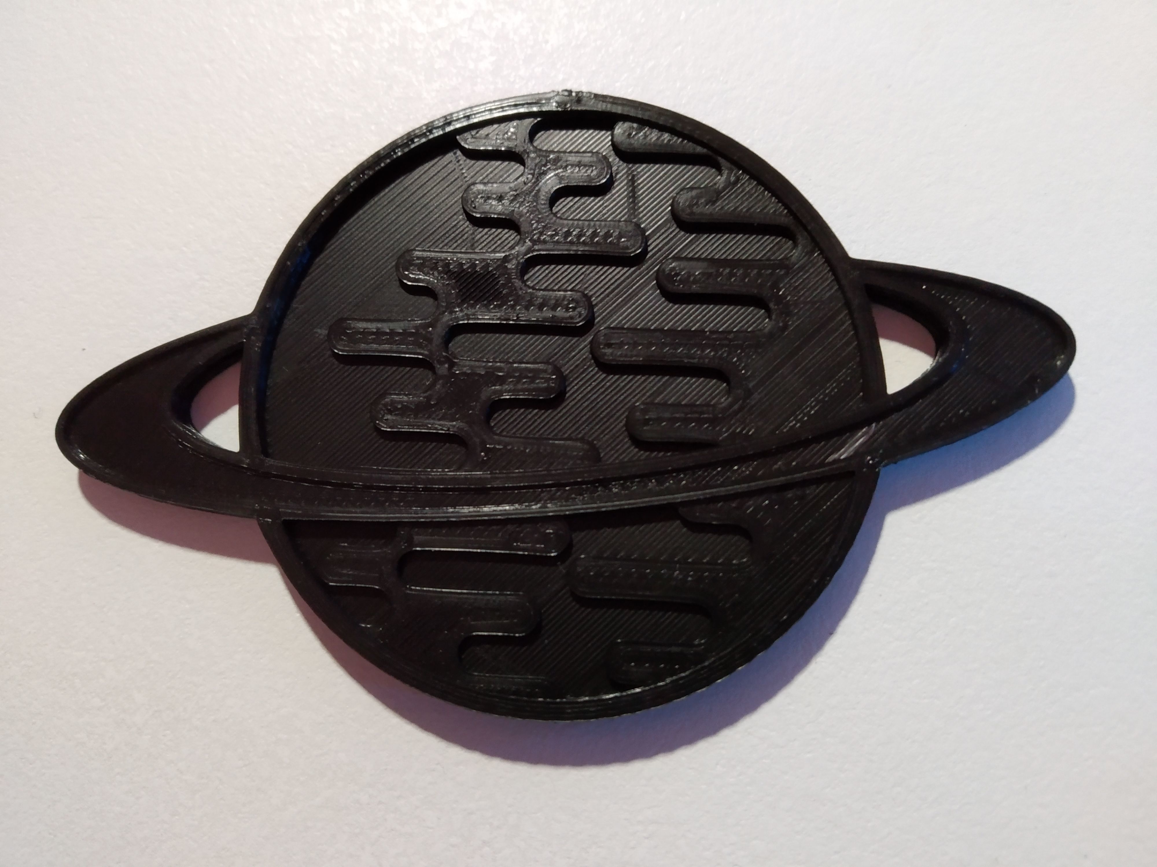 Saturn Keyring  Badge 3D print model_4