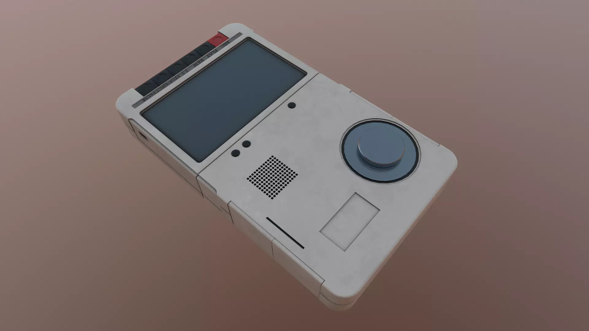 Minimalist Vintage Radio Low-poly 3D model