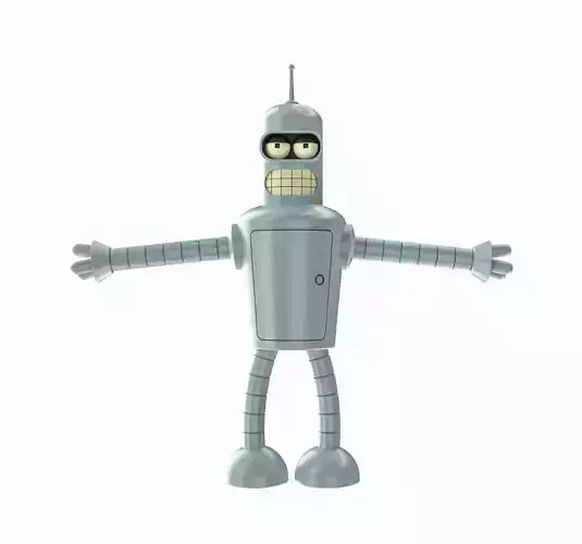 Bender Bending Rodriguez - Rigged 3D model