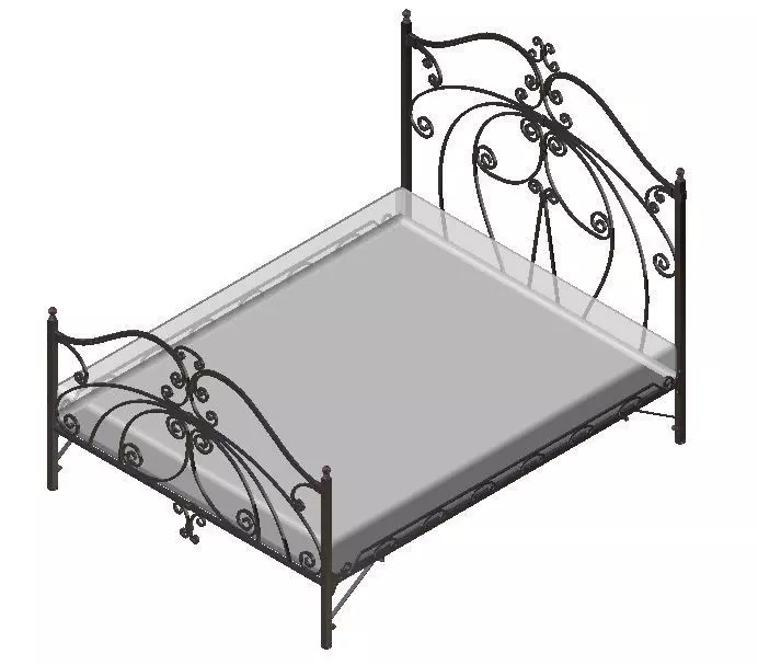 Forged bed 3D model_0