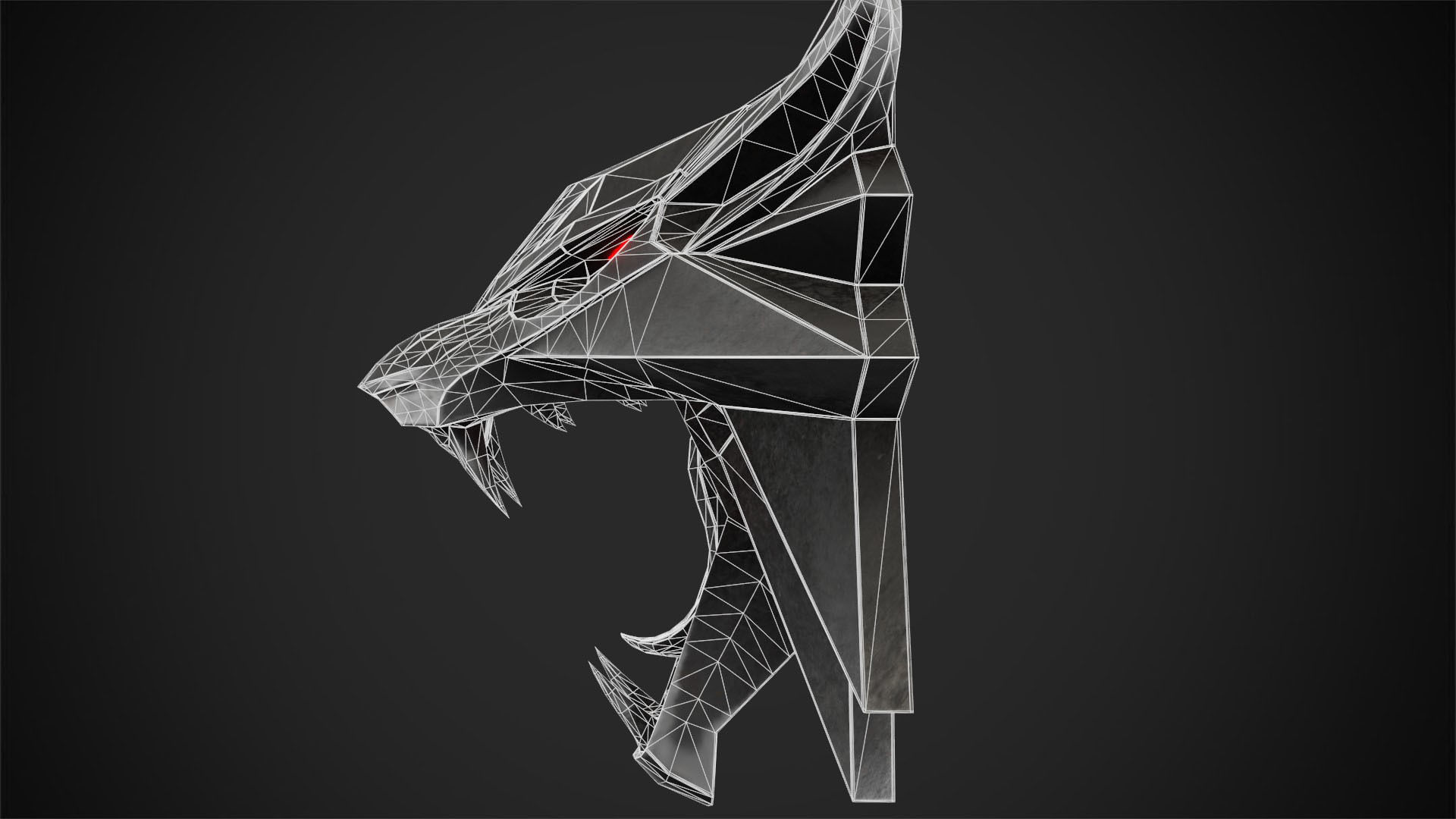 The Witcher Wolf Medallion for Cosplay 3D print model_7